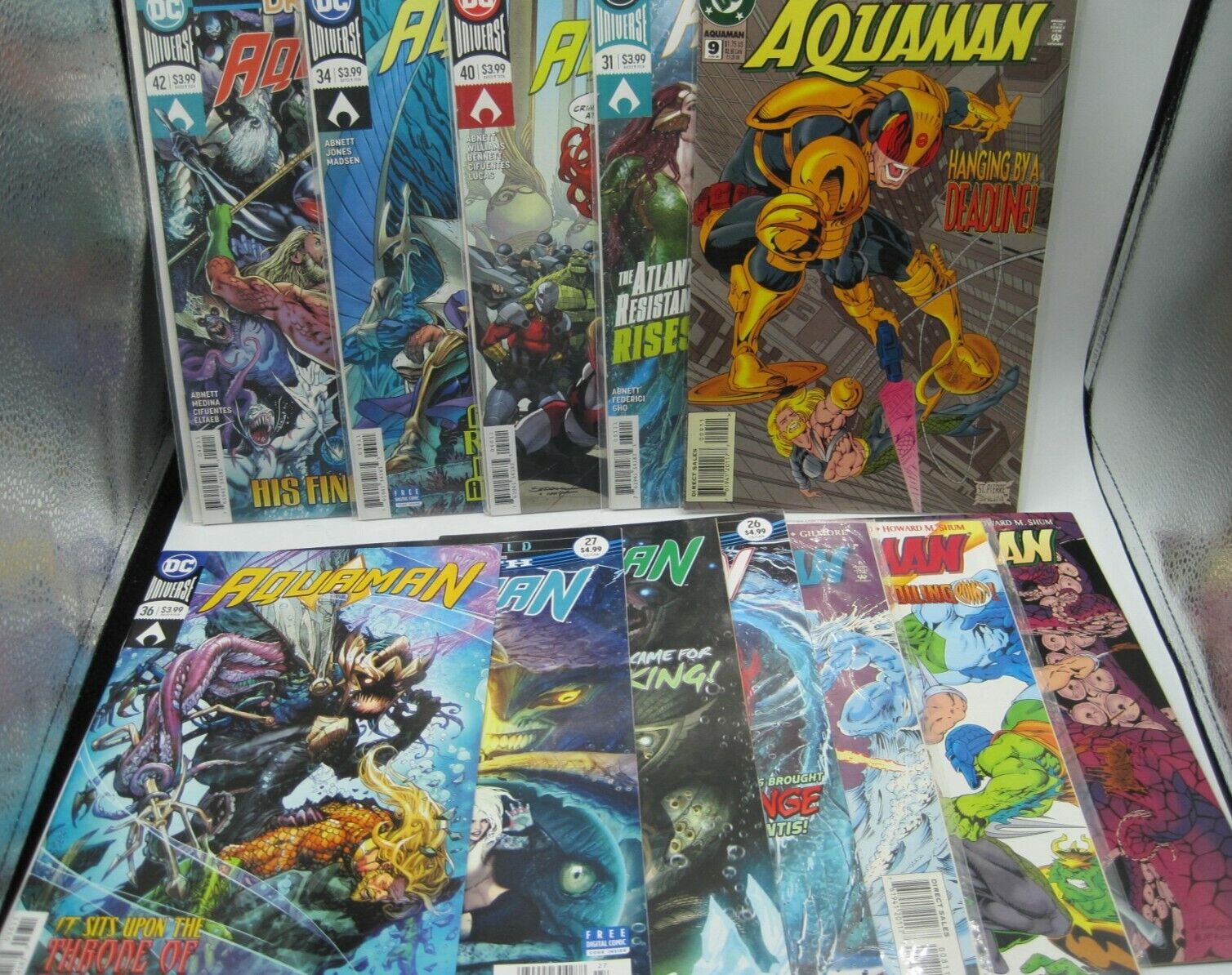 Dc Comics Aquaman Mixed Lot of 9 Assorted Comic Books Some Vintage Bundle 