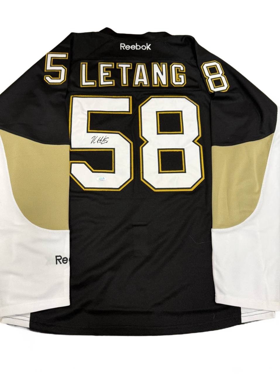 Kris Letang Signed Autographed Black Jersey JSA COA Kris Letang Signed Autographed Black Jersey JSA COA