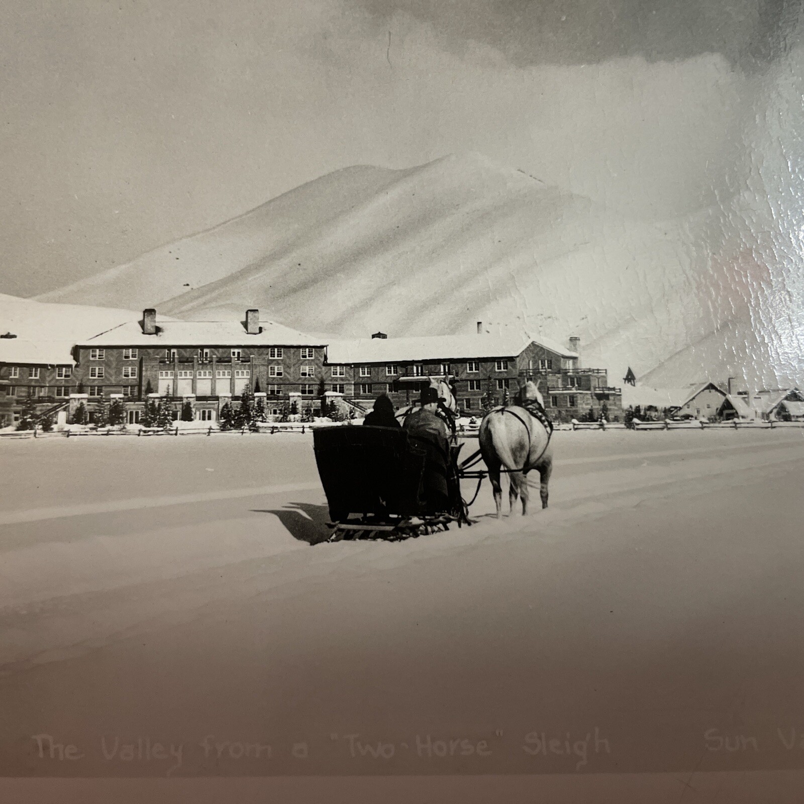Scarce RPPC of Sleigh Ride At Lodge Sun Valley, Idaho. C 1930's-40's Original Scarce RPPC of Sleigh Ride At Lodge Sun Valley, Idaho. C 1930's-40's Original