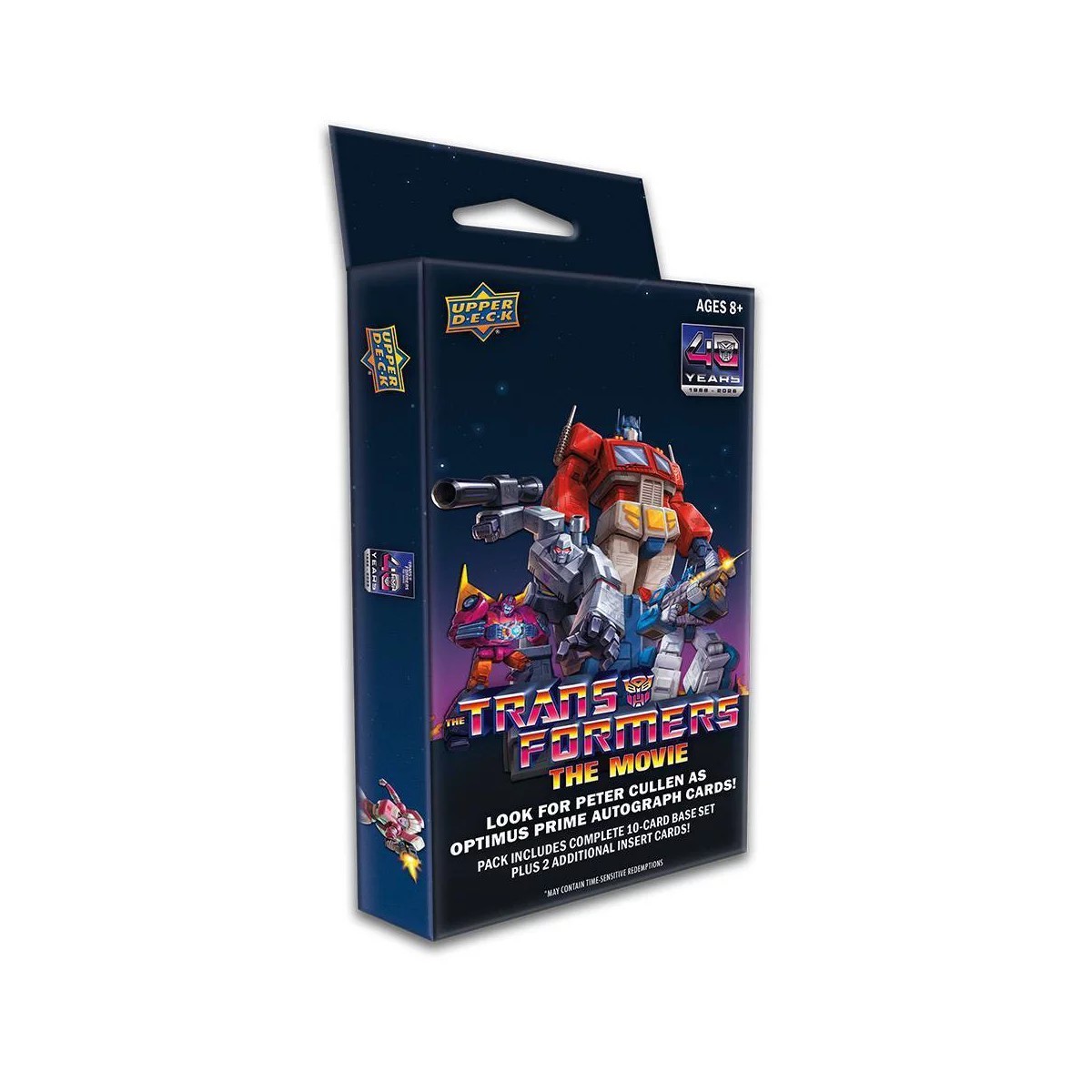 2026 Upper Deck Transformers The Movie 40th Anniversary Hanger Box Sealed 2026 Upper Deck Transformers The Movie 40th Anniversary Hanger Box Sealed