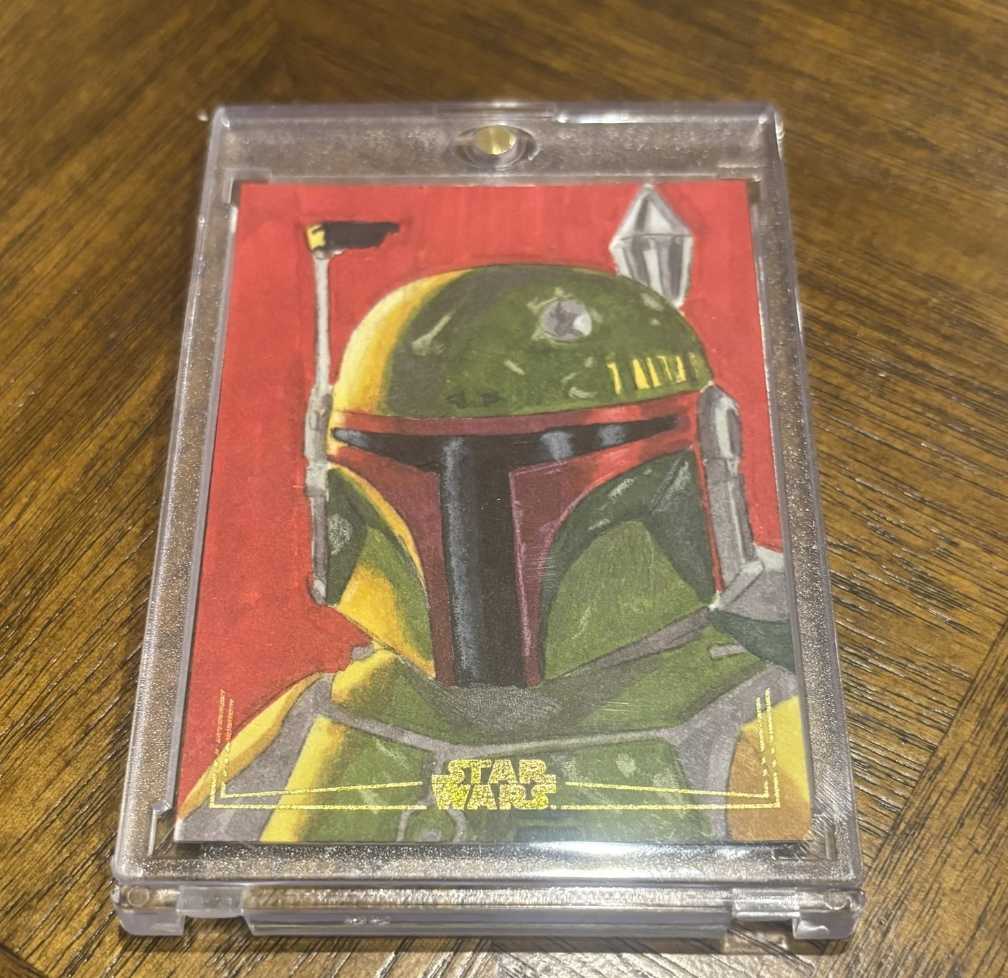 2026 Topps Chrome Star Wars Galaxy Boba Fett Gold Foil Sketch Jason Christner /1 2026 Topps Chrome Star Wars Galaxy Boba Fett Gold Foil Sketch Jason Christner /1