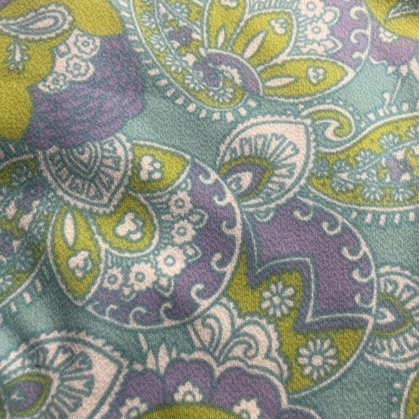 Vintage 1960s Double Knit Fabric; Paisley Print, 60”, 2 yards Vintage 1960s Double Knit Fabric; Paisley Print, 60”, 2 yards