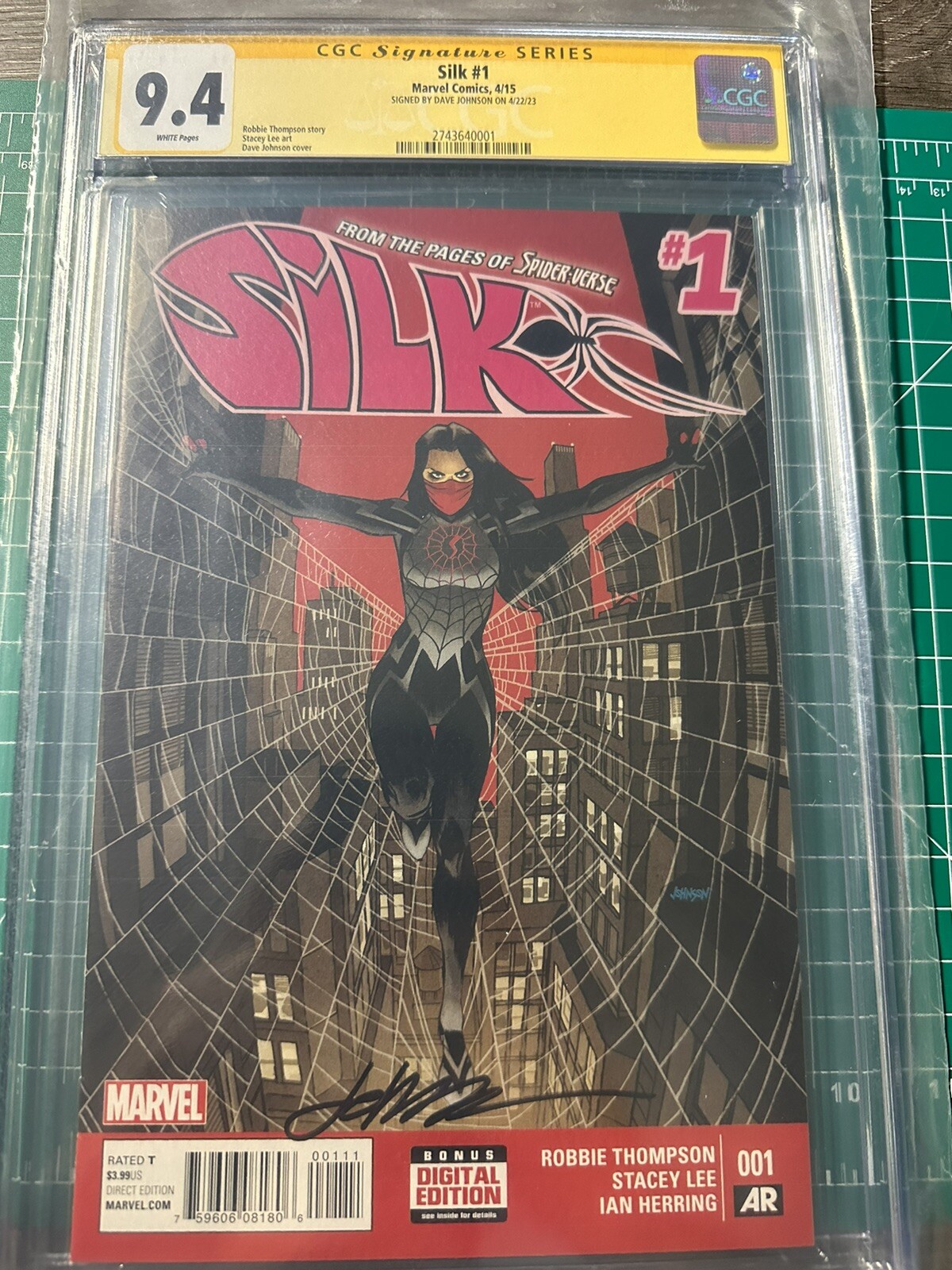 Silk 1 CGC 9.4. And Second Print 9.6 Cgc Signature Series. David Johnson Silk 1 CGC 9.4. And Second Print 9.6 Cgc Signature Series. David Johnson