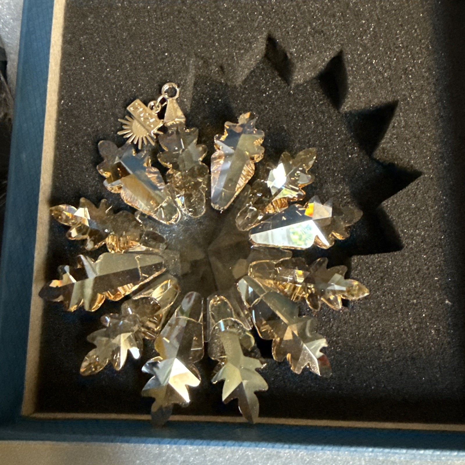 Crystal Snowflake Christmas Ornament New In Box. Crystal Snowflake Christmas Ornament New In Box.