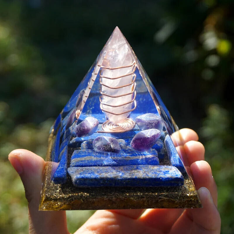 5CM 6CM Energy Column Chakra Energy Quartz Healing Natural Crystal Reiki Pyramid