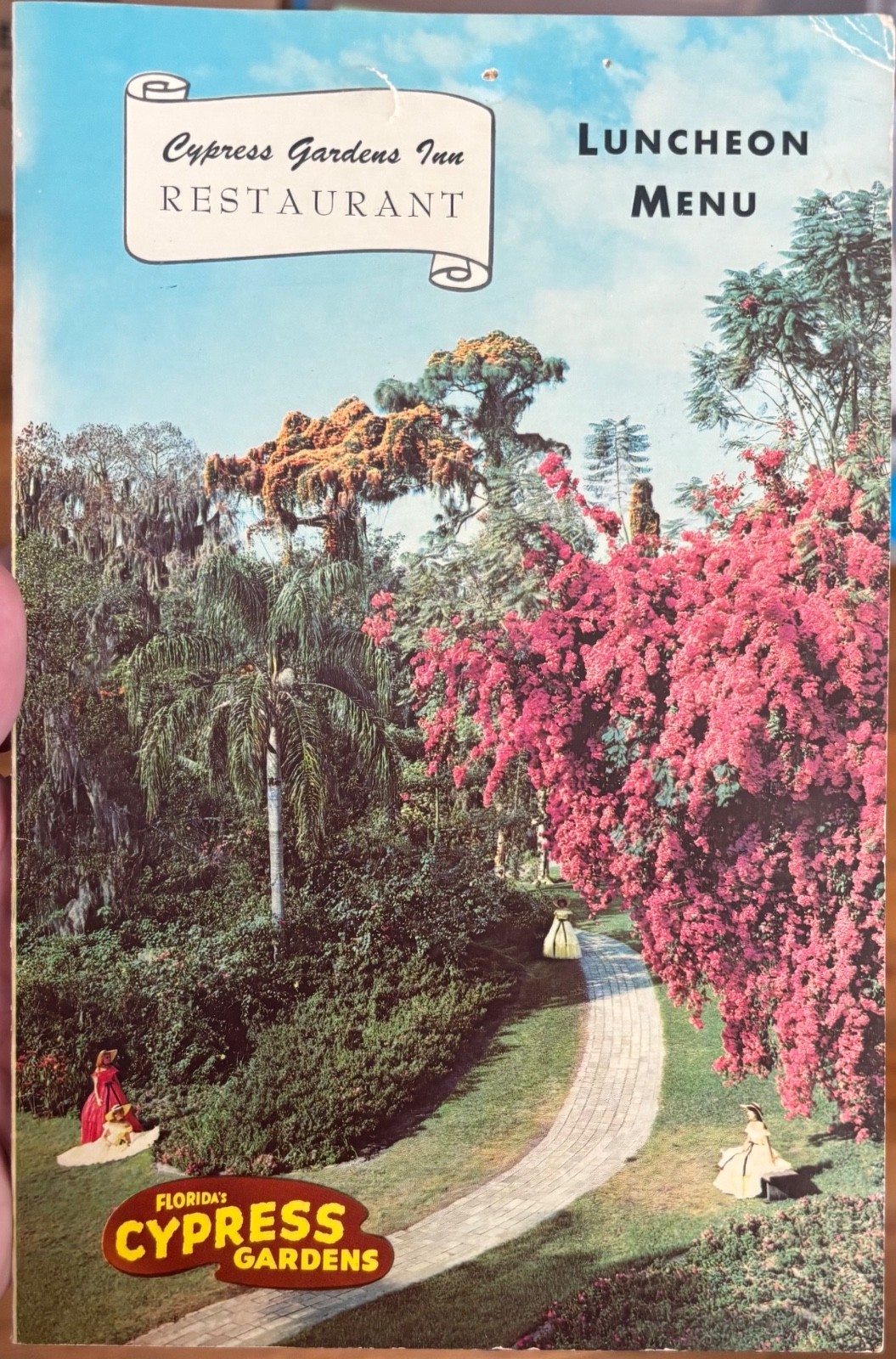 Vintage 1950s Cypress Gardens Winter Haven Florida Restaurant Menu Vintage 1950s Cypress Gardens Winter Haven Florida Restaurant Menu