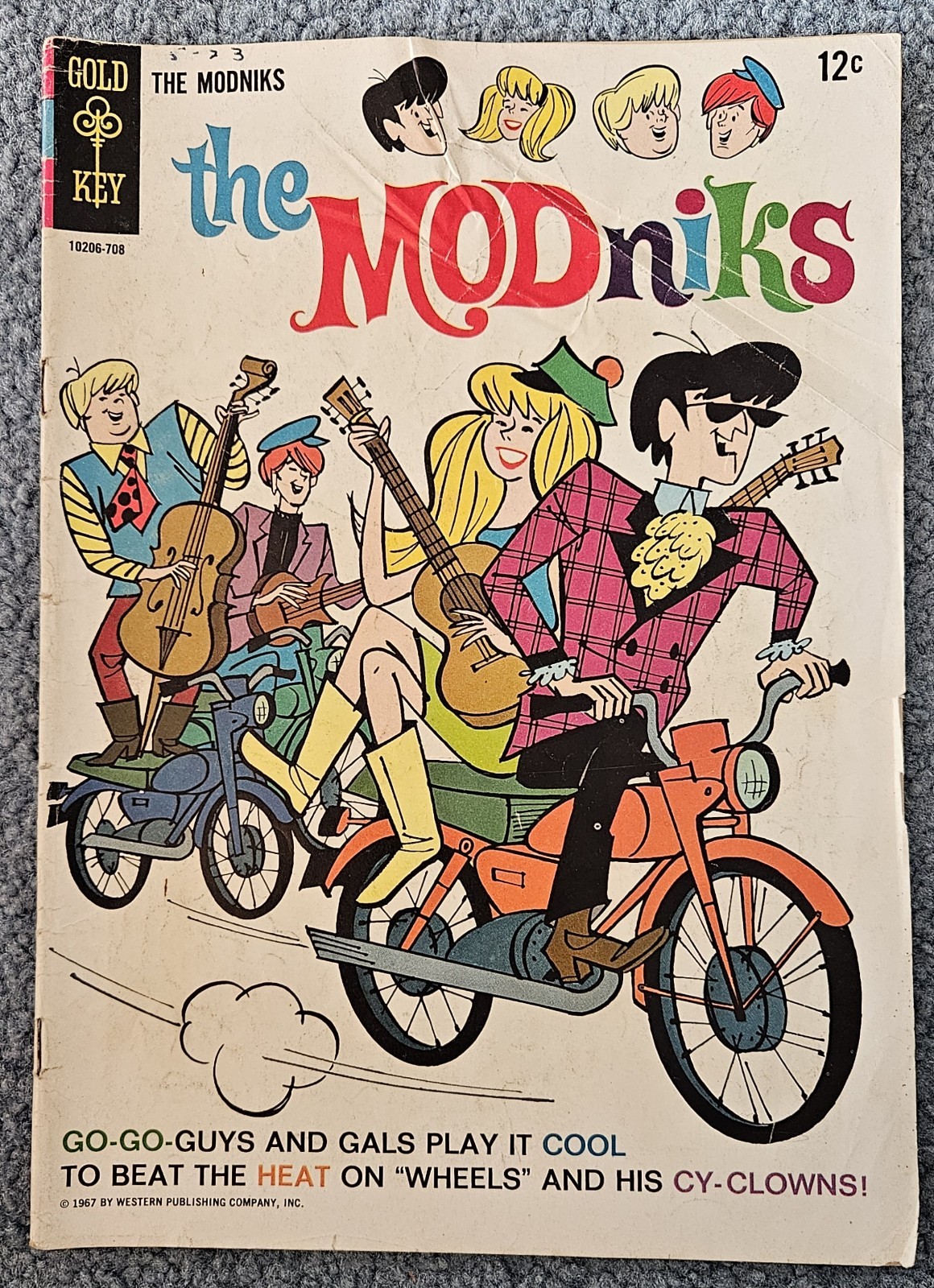 The Modniks #1 1967 Good Read Cond, Cover Wrinkles Light Yellowing See Pics The Modniks #1 1967 Good Read Cond, Cover Wrinkles Light Yellowing See Pics