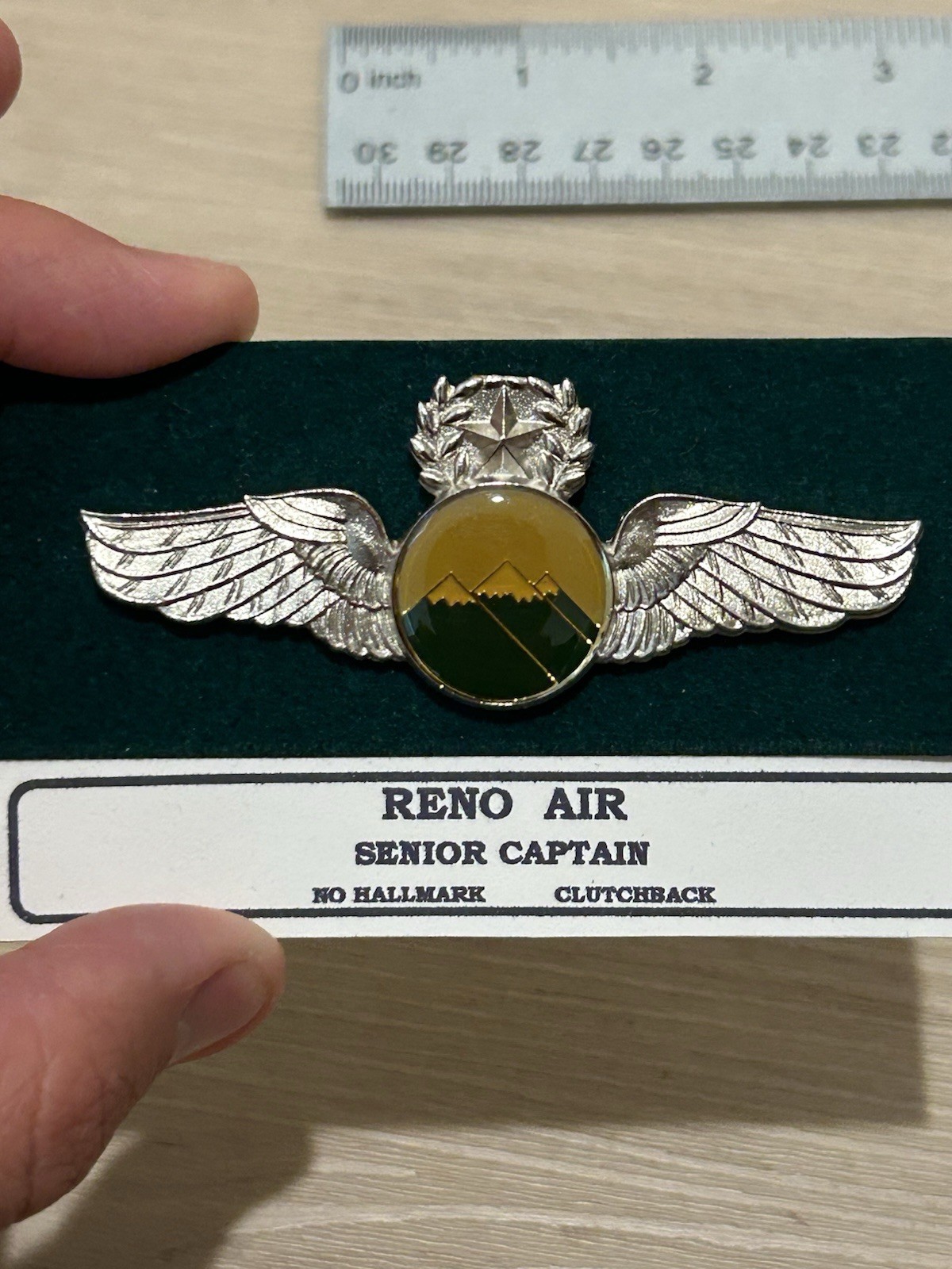 Rare Vintage Qwest Air Pilot Wings Pin Defunct 1988 Commuter Airline Insignia Rare Vintage Qwest Air Pilot Wings Pin Defunct 1988 Commuter Airline Insignia