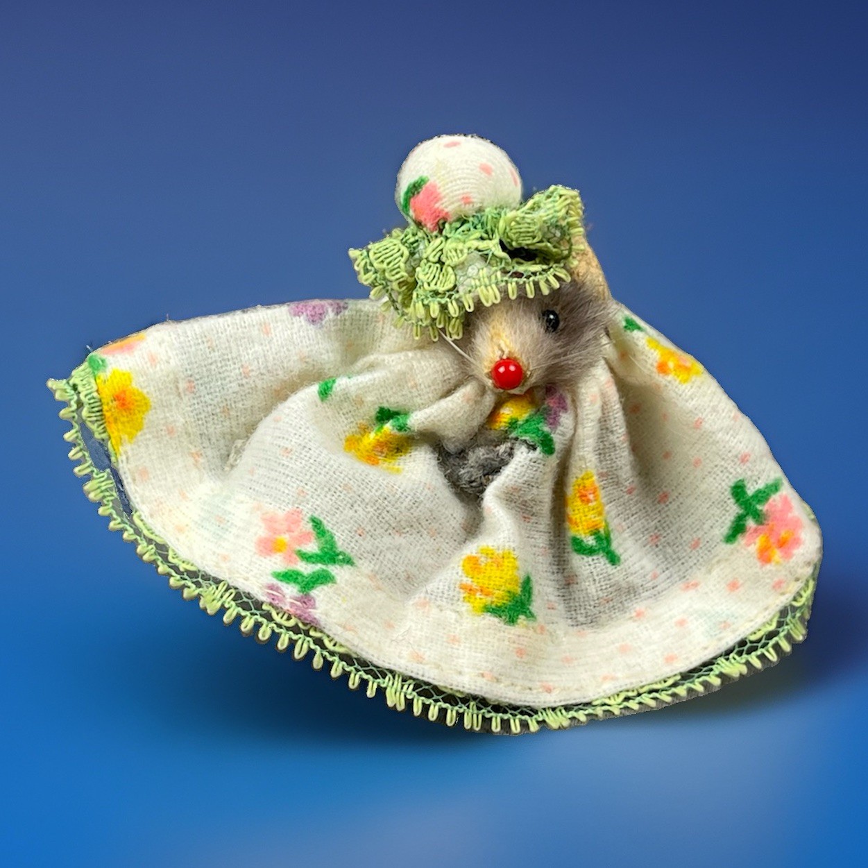 Vintage Mice Original Fur Toy West Germany Little Miss Mouse Prairie Maiden Vintage Mice Original Fur Toy West Germany Little Miss Mouse Prairie Maiden