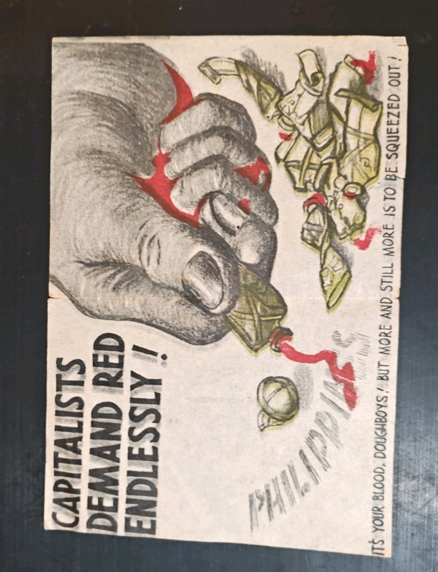 Japanese Propaganda Leaflet 1942 Phillipines Doughboys Psy Ops Mint Japanese Propaganda Leaflet 1942 Phillipines Doughboys Psy Ops Mint