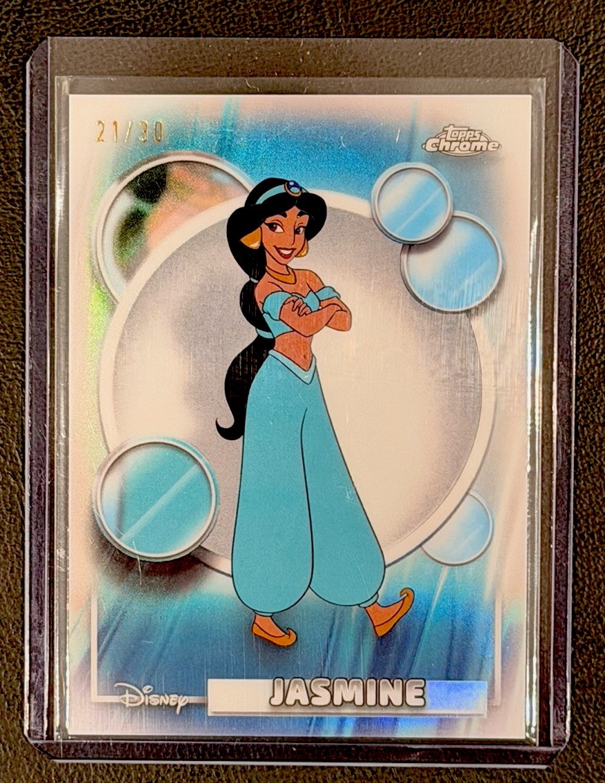 Topps 2026 Chrome Disney Princess Jasmine #82 Aladdin Serial Numbered 17/30 Topps 2026 Chrome Disney Princess Jasmine #82 Aladdin Serial Numbered 17/30