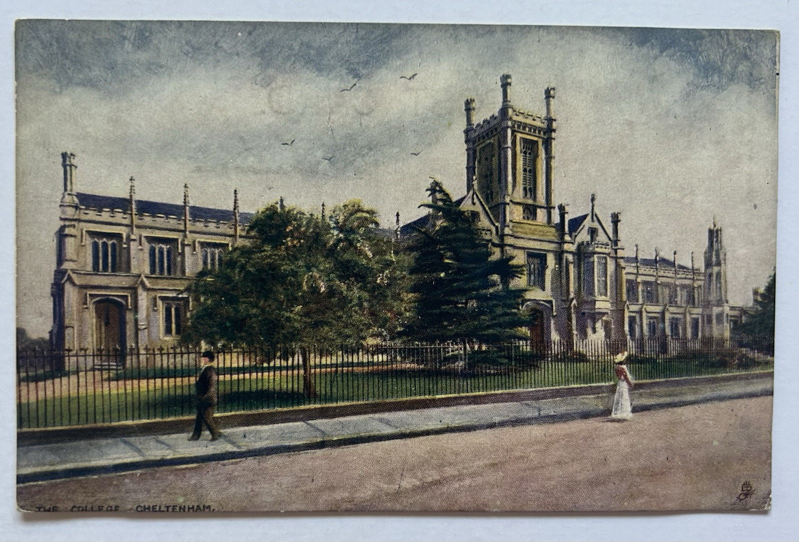 The College Cheltenham England Tuck Oilette Postcard C8 The College Cheltenham England Tuck Oilette Postcard C8