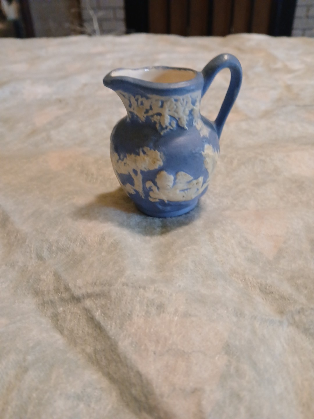 Wedgewood Mini Jug Jasper Ware Antique Vintage Wedgewood Mini Jug Jasper Ware Antique Vintage