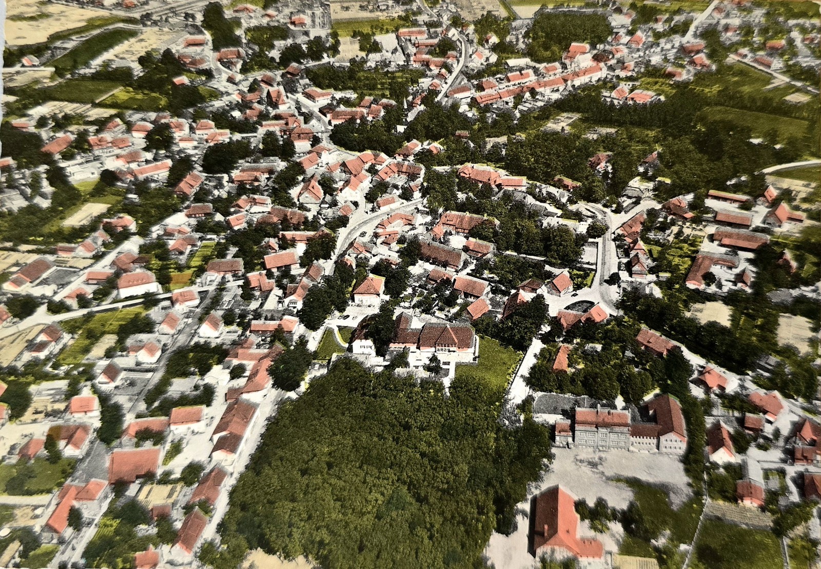 Postcard Bergen Aerial View 1970 Postcard Bergen Aerial View 1970