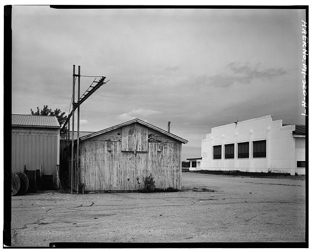 Lansing Michigan Capital City Airport Wood Garage 1960s Aviation Building