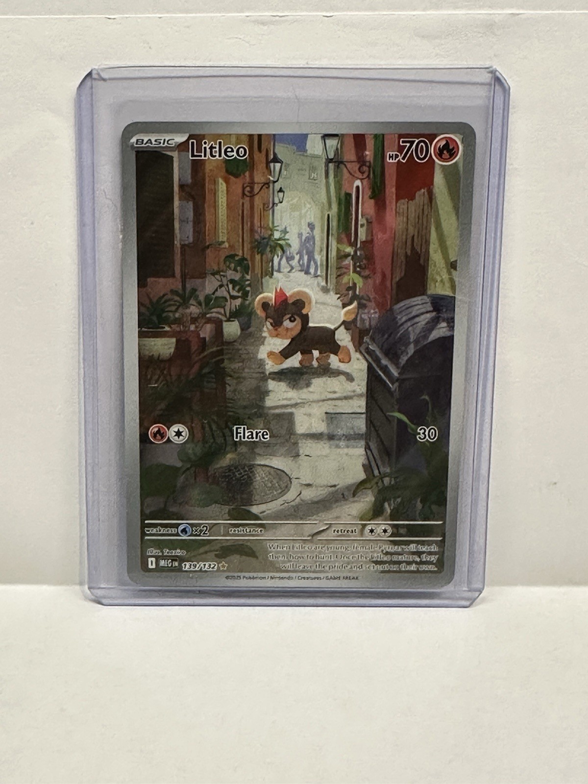 Pokemon TCG Mega Evolutions Litleo Illustration Rare 139/132 M/NM Pokemon TCG Mega Evolutions Litleo Illustration Rare 139/132 M/NM