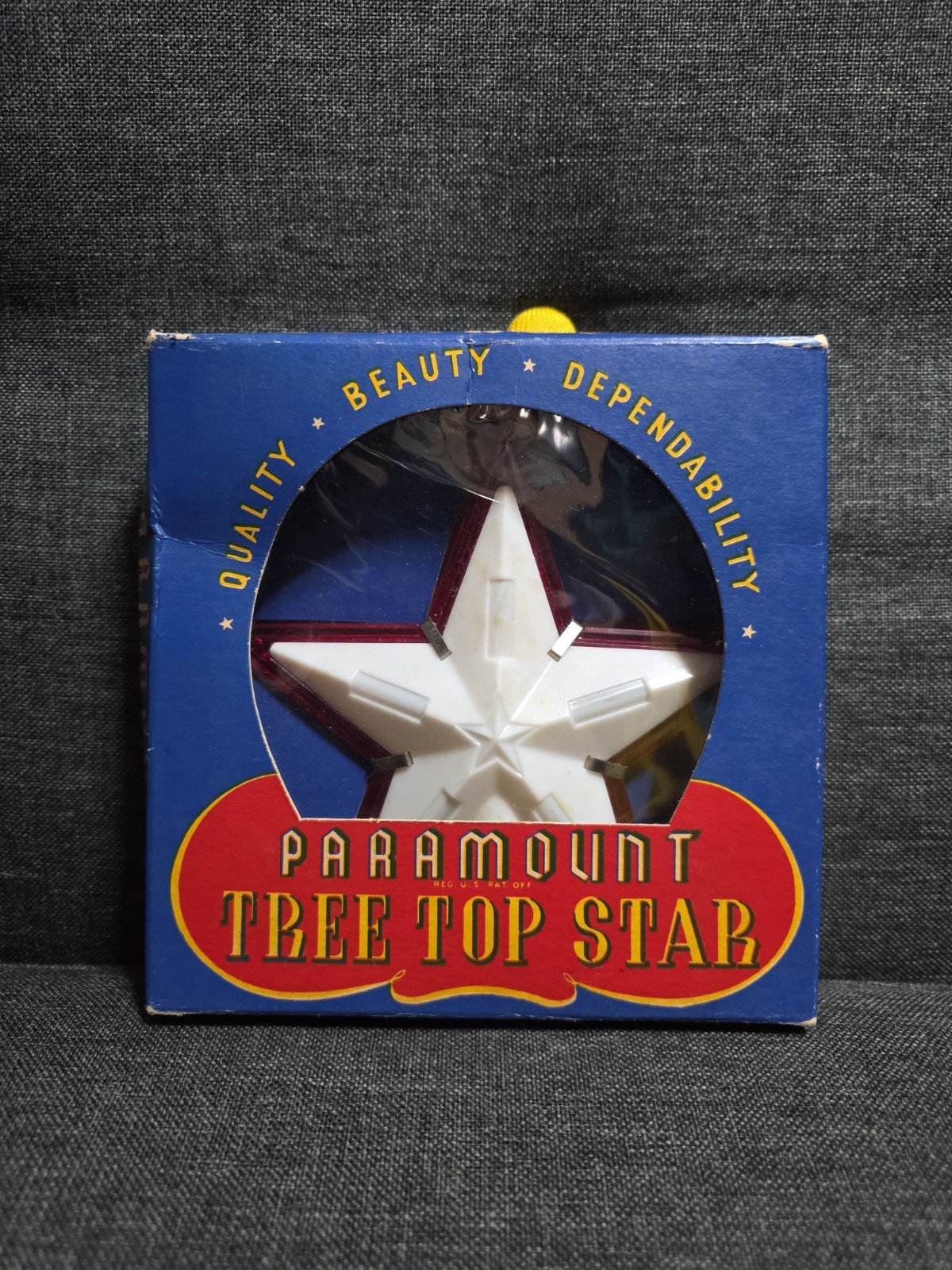 Paramont Tree Top Star General Electric Vintage Christmas With Box Paramont Tree Top Star General Electric Vintage Christmas With Box