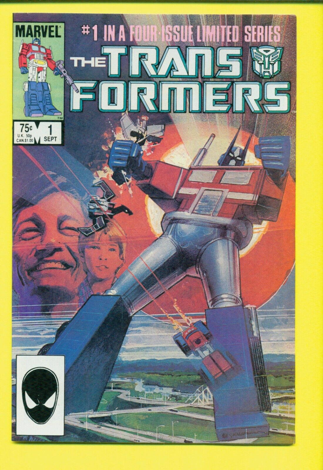THE TRANSFORMERS #1  SEPTEMBER 1984  Marvel Comics MID-GRADE ITEM: 24-531