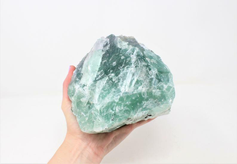 Fluorite XL Rough Raw Chunk from Mexico, High Grade A Quality - Healing Crystals Fluorite XL Rough Raw Chunk from Mexico, High Grade A Quality - Healing Crystals