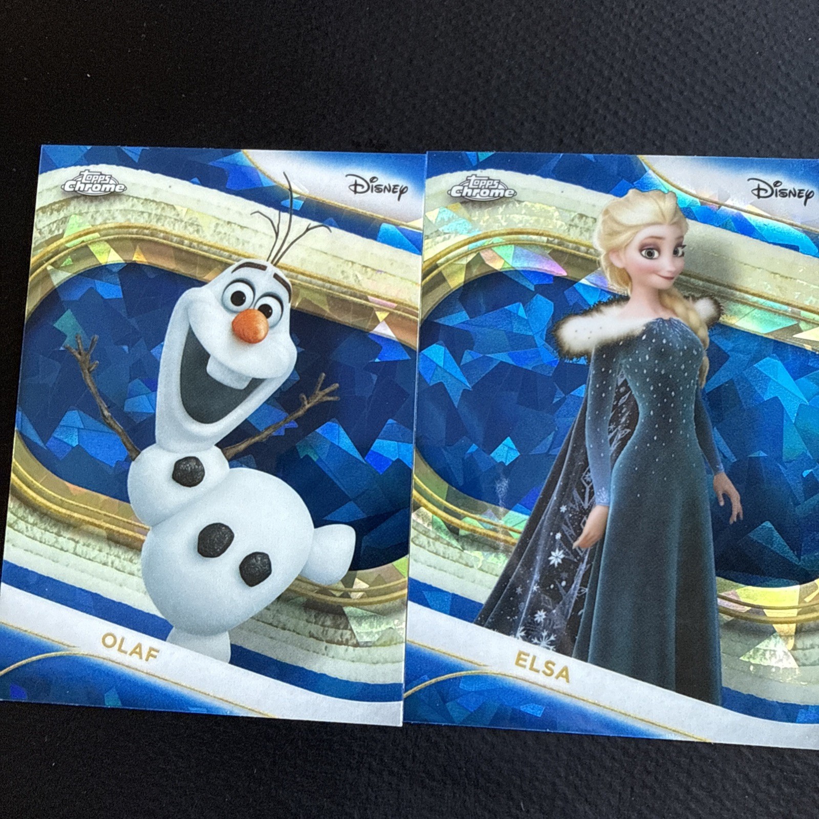 2025 Topps Chrome Disney Sapphire Elsa Olaf Blue Cracked Ice Color Match 2025 Topps Chrome Disney Sapphire Elsa Olaf Blue Cracked Ice Color Match