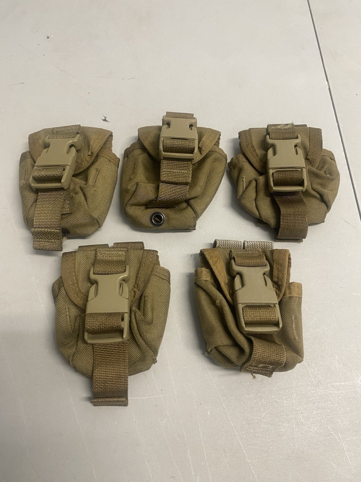 Lot of 5 USMC M67 Grenade Pouch Coyote Brown Molle ILBE Lot of 5 USMC M67 Grenade Pouch Coyote Brown Molle ILBE