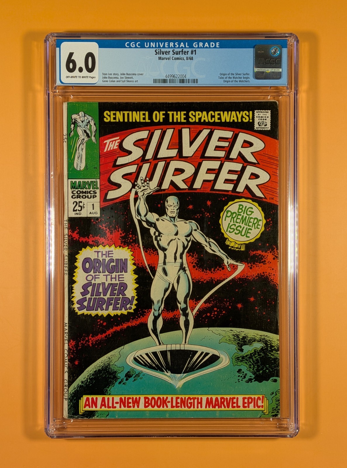 🥓 The Silver Surfer #1 (1968)  Origin of Silver Surfer Stan Lee John Buscema