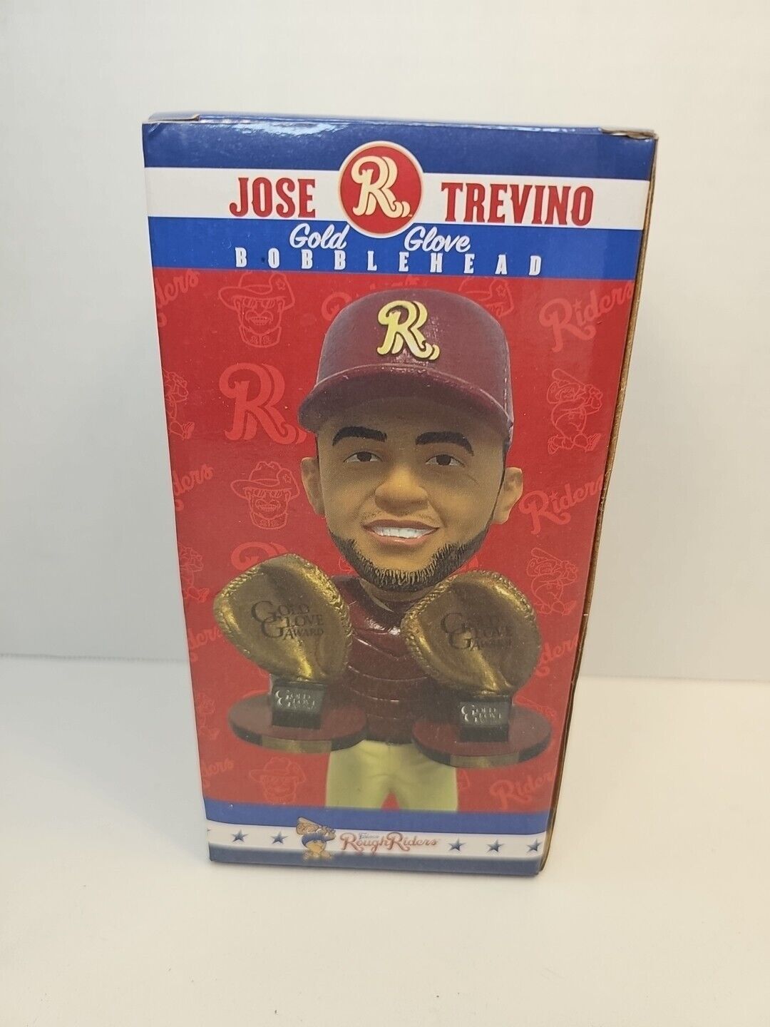 Frisco RoughRiders  Bobblehead Jose Trevino Gold Gloves Sga Rangers Yankees