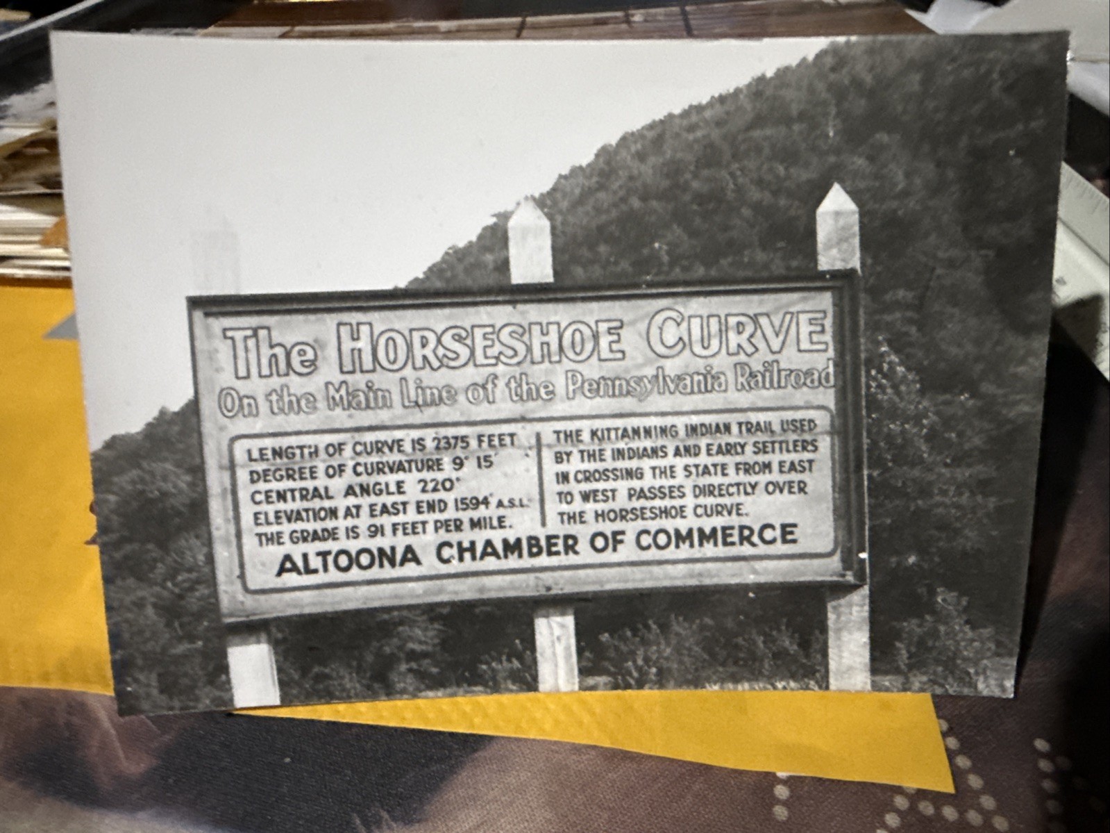 Snapshot Photograph Of The Horseshoe Curve Altoona, Pa Snapshot Photograph Of The Horseshoe Curve Altoona, Pa