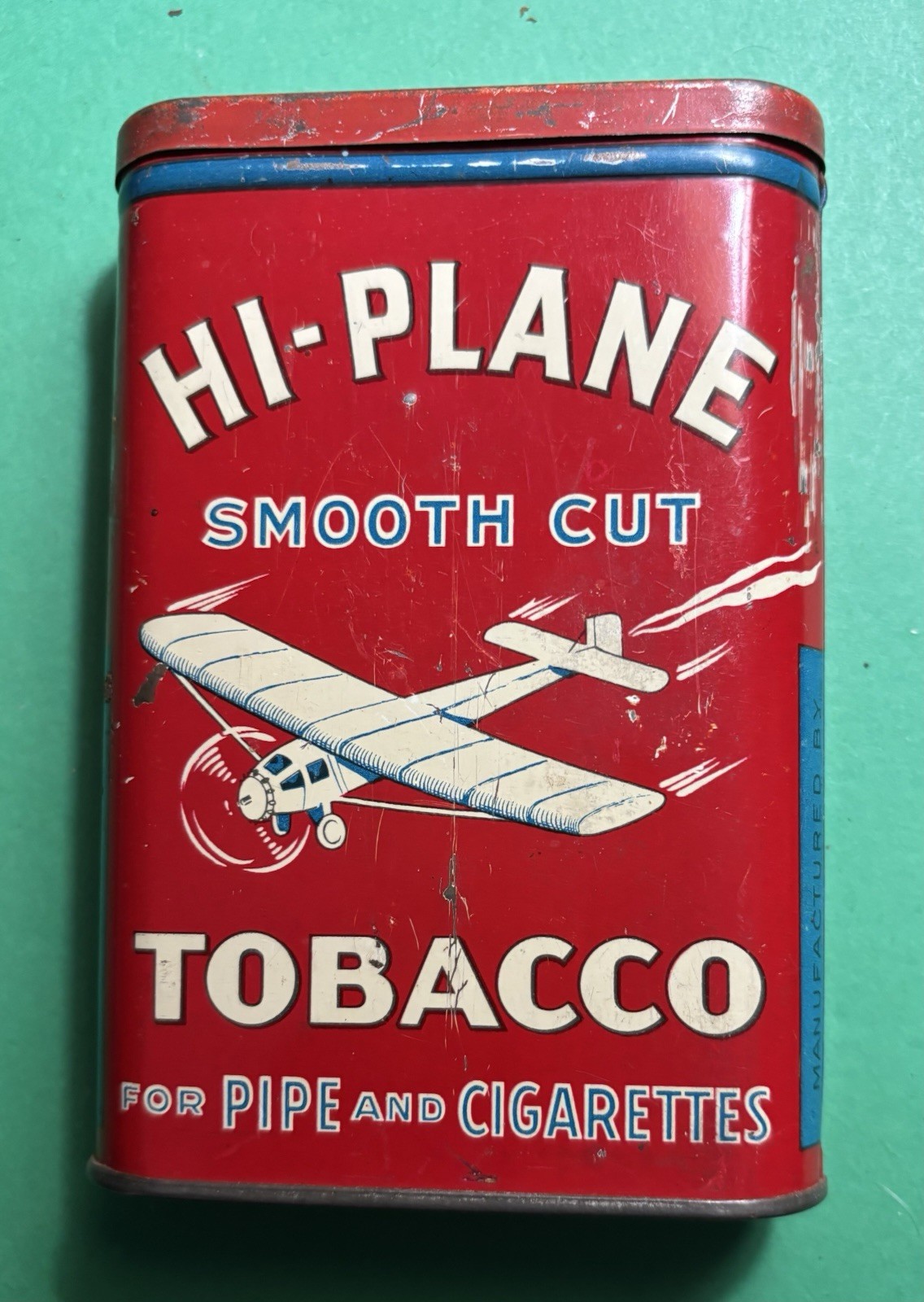 Hi-Plane Single Engine Early Vertical Pocket Tin Larus and Bro Company NICE Cond