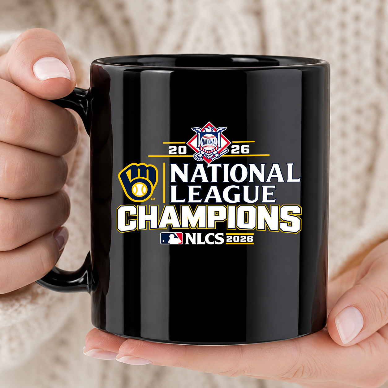 Milwaukee Brewers 2026 National League Champions Mug - Mug 11oz, V02 Milwaukee Brewers 2026 National League Champions Mug - Mug 11oz, V02