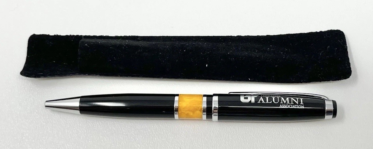 Vintage UT Tennessee Alumni College Black Ball Point Twist Pen Orange Marble Vintage UT Tennessee Alumni College Black Ball Point Twist Pen Orange Marble