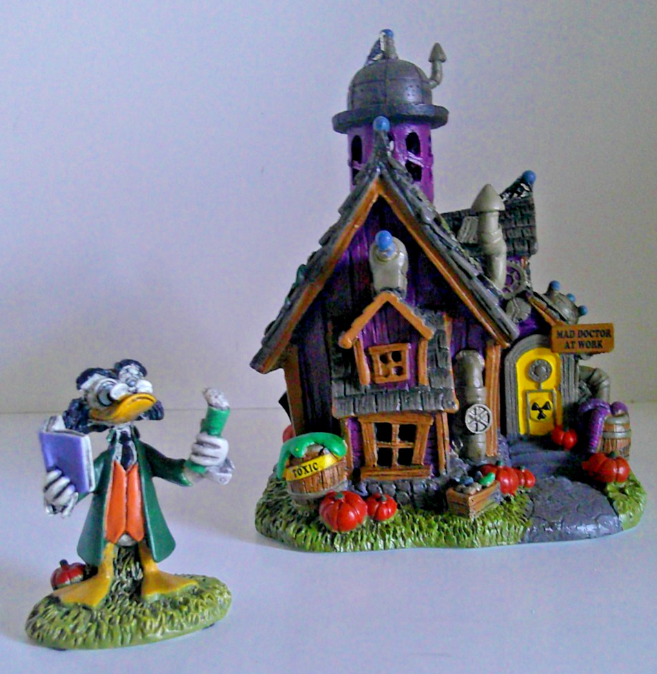 Hawthorne Village Disney Halloween Harvest Prof. Ludwig Von Drake\'s Laboratory