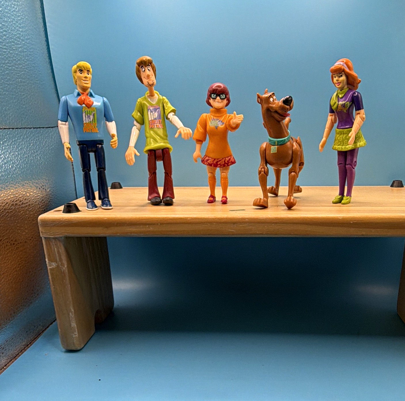 Scooby-Doo 5pc Plastic Mixed Lot Figures Fred Shaggy Velma Daphne Scooby 5 inch