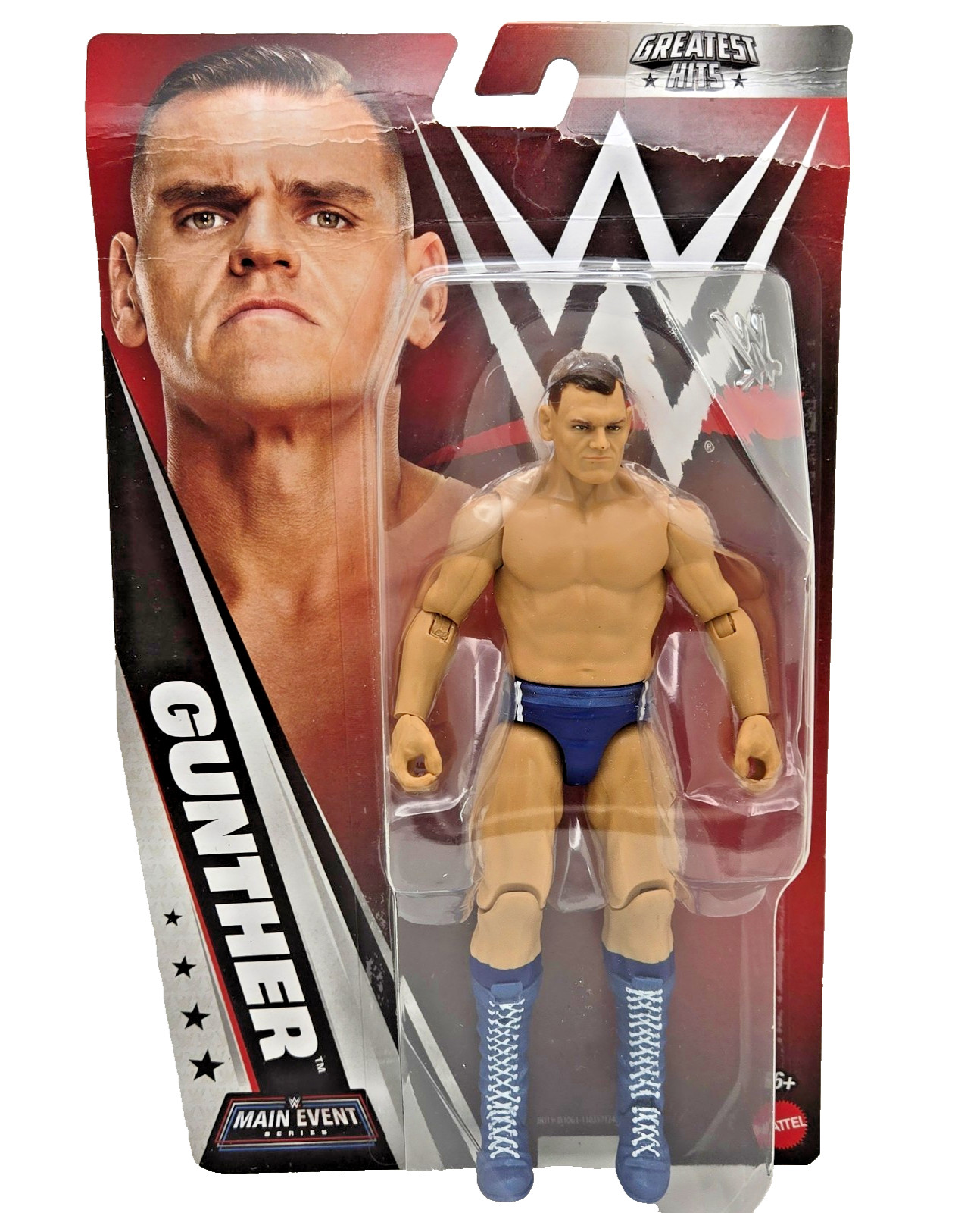 Mattel WWE Main Event GUNTHER Wrestling Figure Action Figure The Ring General