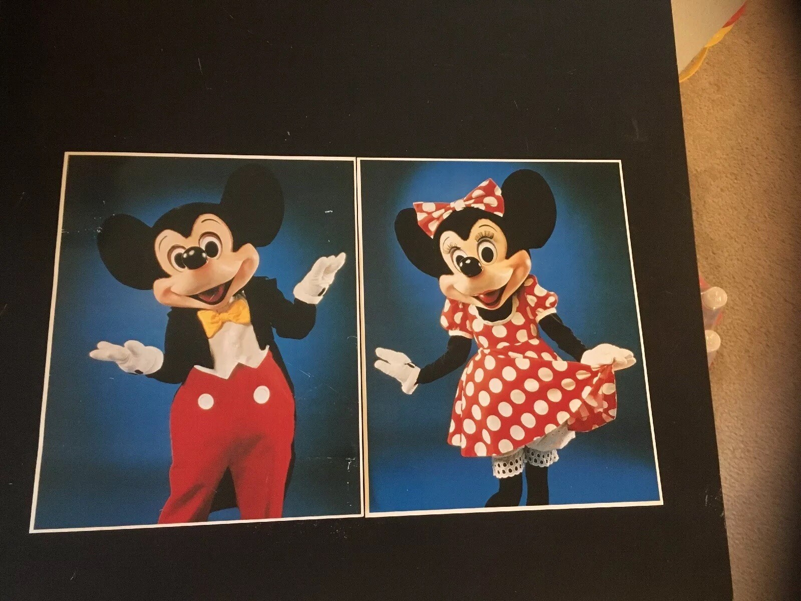 1985 Walt Disney Photo Prints Mickey #5988 and Minnie #5987  8x10 color