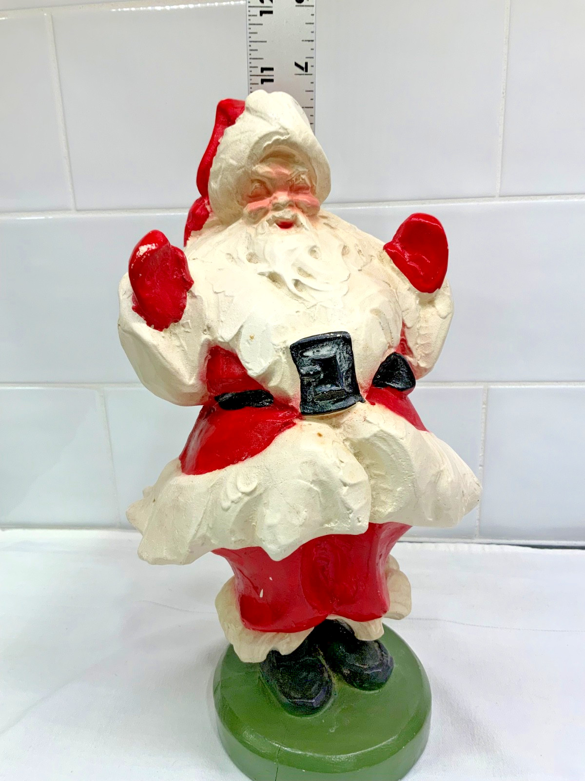 Vintage Fred Press Chalk Ware Art Deco Mid-Century Modern SANTA CLAUS 11 Vintage Fred Press Chalk Ware Art Deco Mid-Century Modern SANTA CLAUS 11