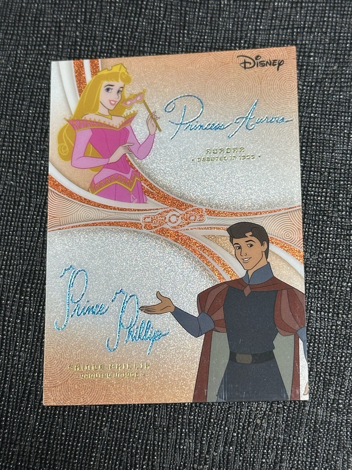 2026 Card Fun Disney Chronoz Aurora Prince Phillip Orange Double Script 22/30 🔥 2026 Card Fun Disney Chronoz Aurora Prince Phillip Orange Double Script 22/30 🔥