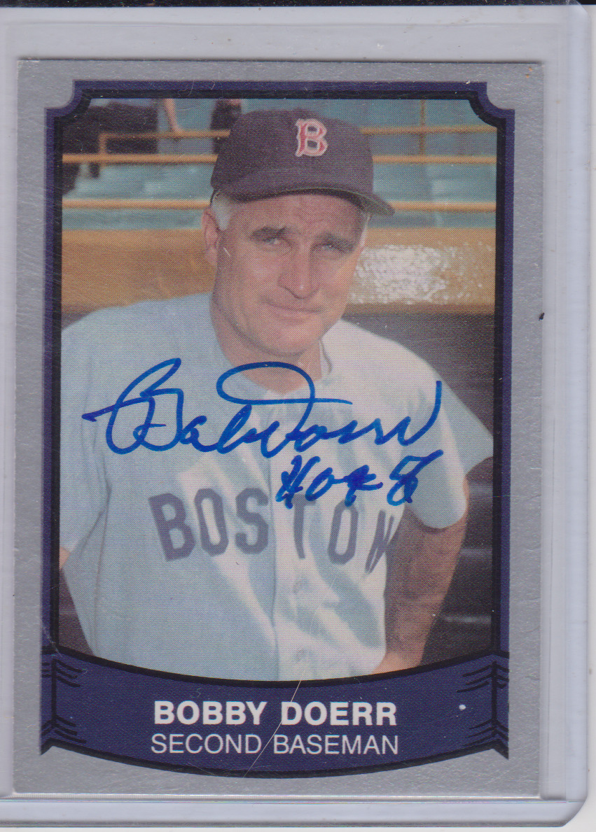 Bobby Doerr Autographed Baseball Legends Baseball Card-Boston Red Sox HOFer
