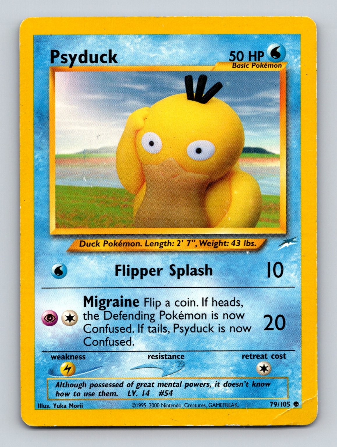 Pokemon Psyduck 2000 Neo Genesis Wizards of the Coast 79/105