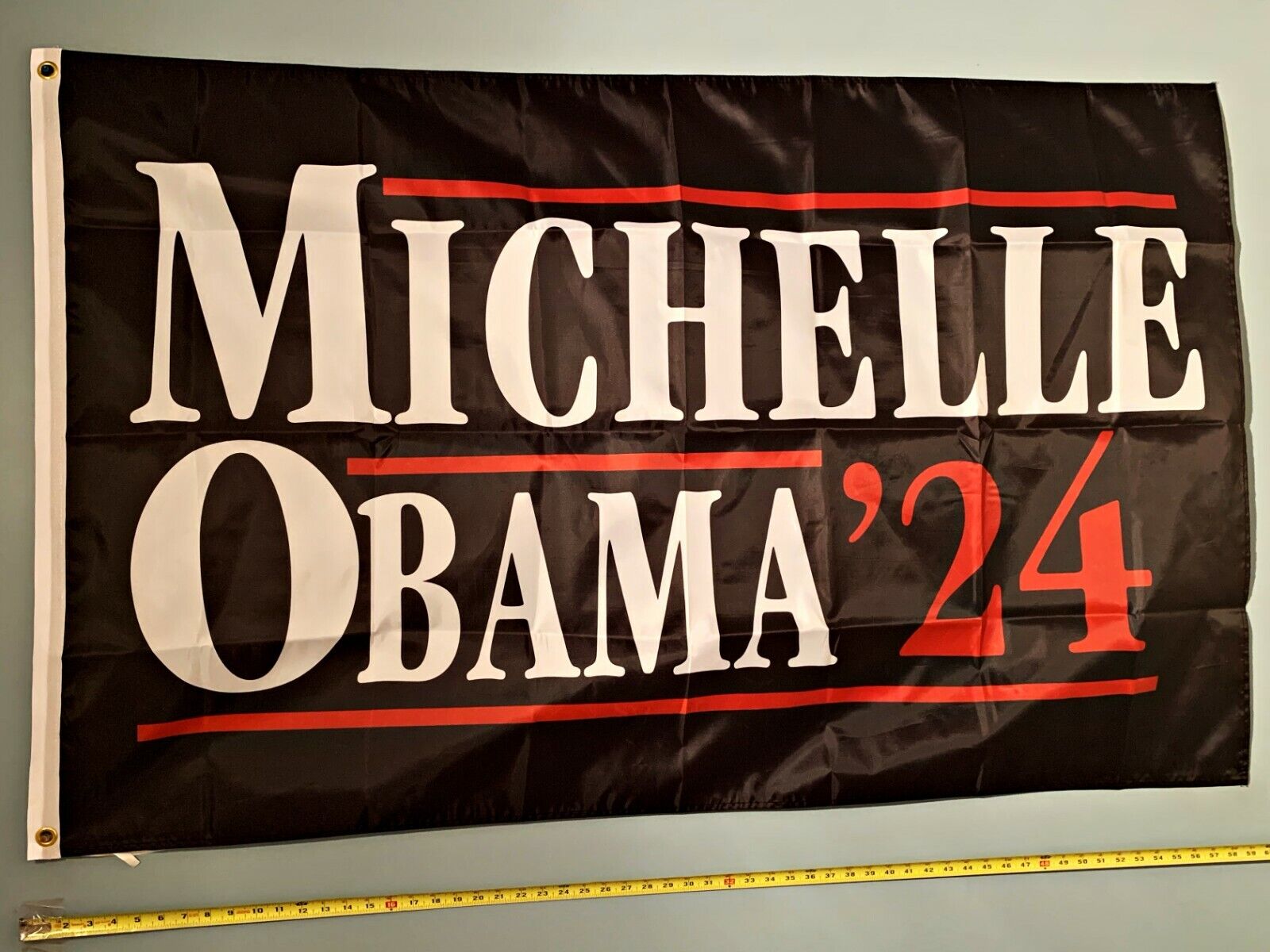 MICHELLE OBAMA FLAG  USA SELLER* Barack Obama 2024 Biden USA Sign 3x5'