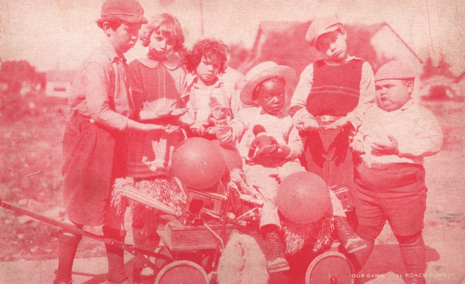 Our Gang Hal Roach Comedy Little Rascals Ⓒ 1925–30 Exhibit Arcade Card Postcard