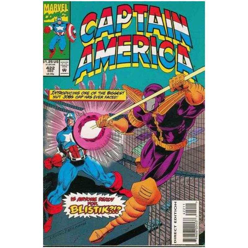 Captain America (1968 series) #422 in Near Mint condition. Marvel comics [q&