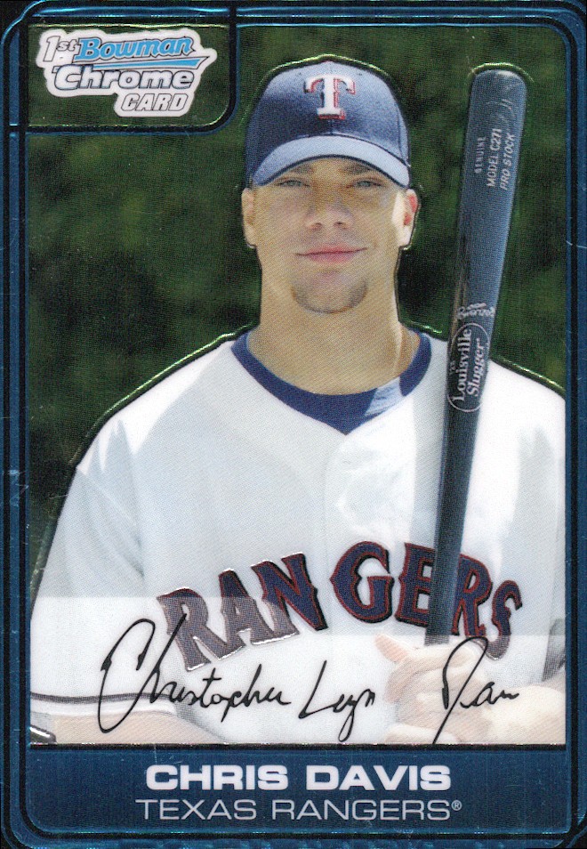 2006 2006 Bowman Chrome Draft Picks & Prospects CHRIS DAVIS ##DP29 Blue Refracto 2006 2006 Bowman Chrome Draft Picks & Prospects CHRIS DAVIS ##DP29 Blue Refracto