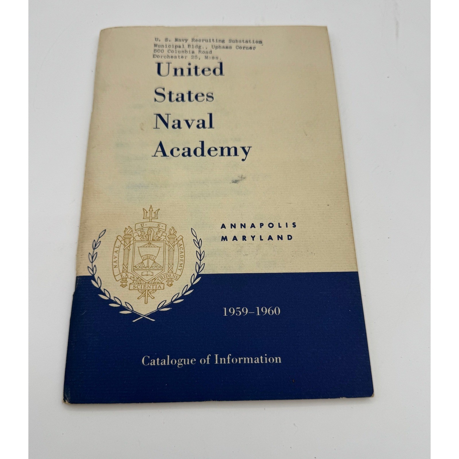 US Naval Academy Annapolis Catalogue of Information Vintage 1959 1960 USNA Navy US Naval Academy Annapolis Catalogue of Information Vintage 1959 1960 USNA Navy