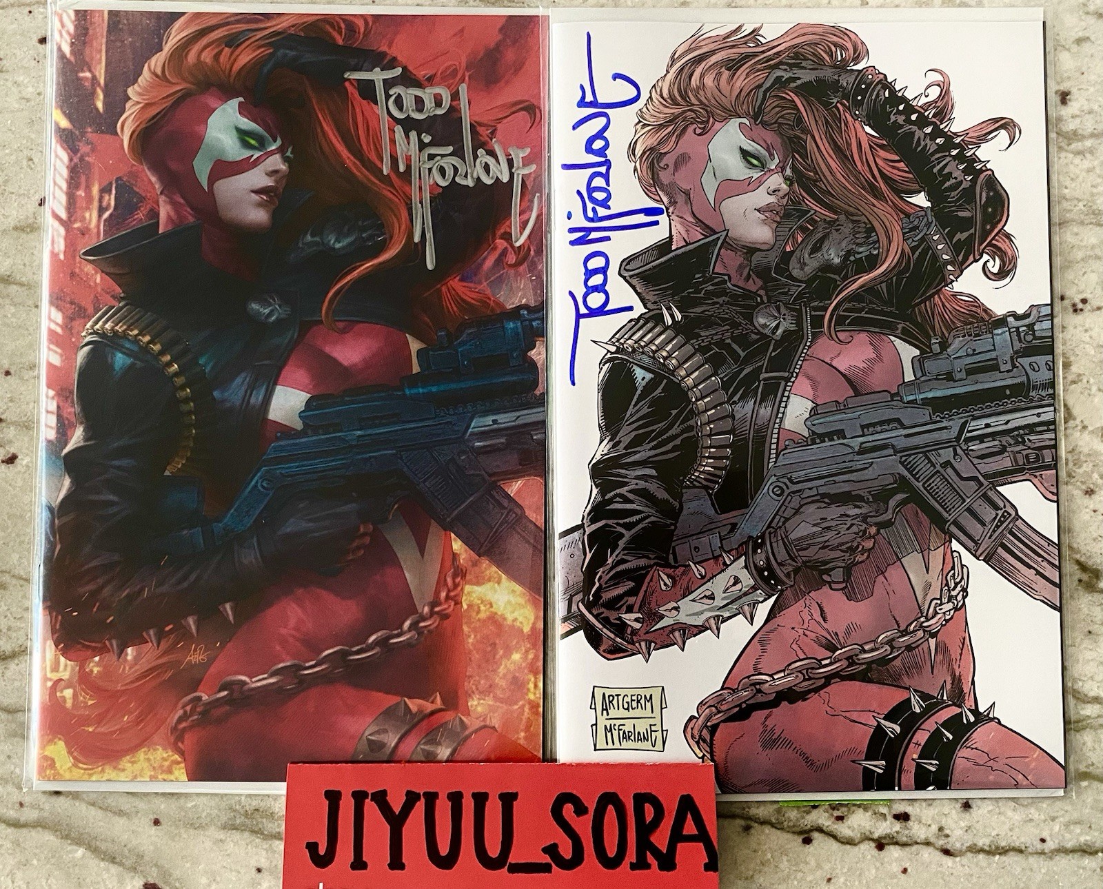 She-Spawn Artgerm SDCC Whatnot Set SIGNED by Todd McFarlane LE 750 She-Spawn Artgerm SDCC Whatnot Set SIGNED by Todd McFarlane LE 750