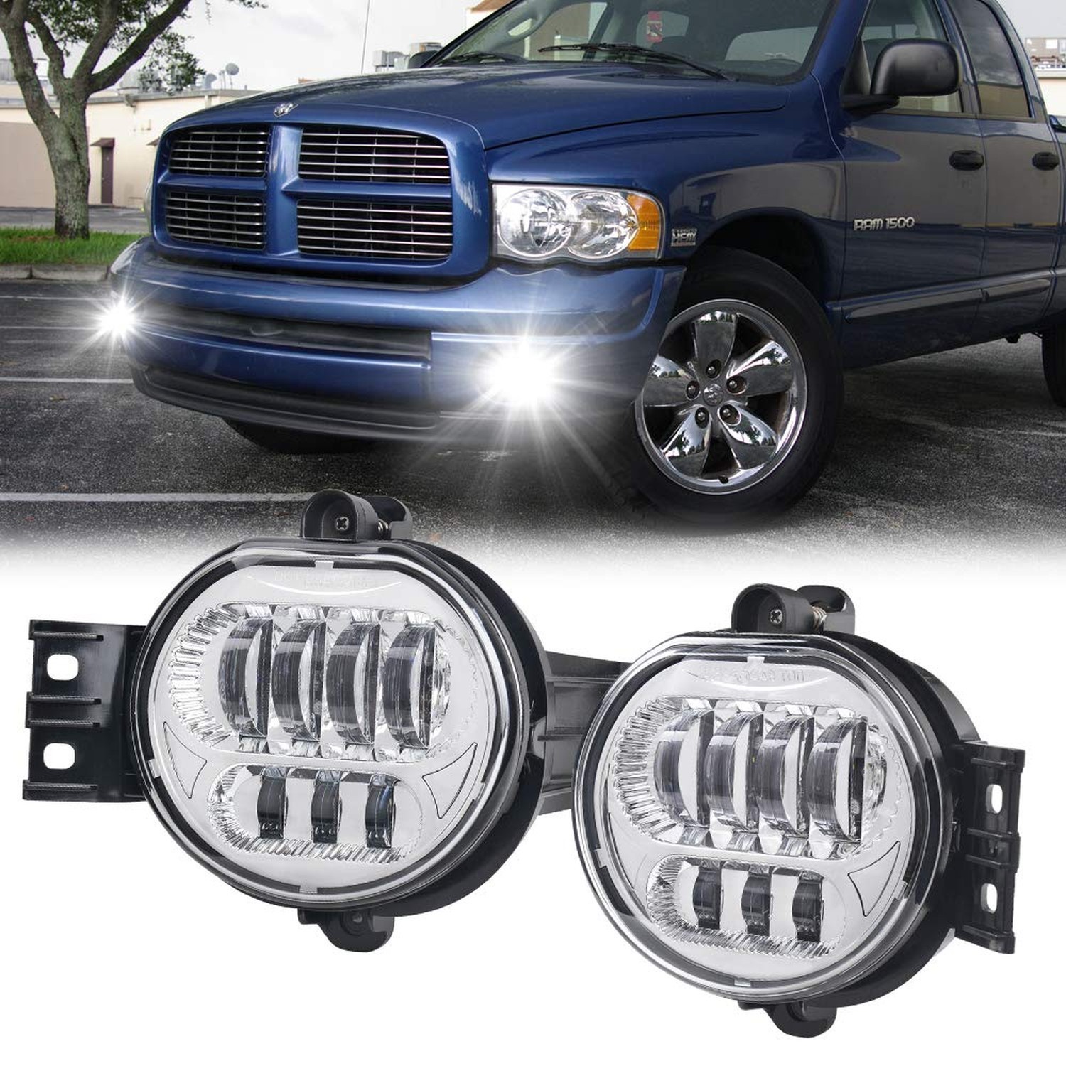 LED Fog Lights for Dodge 3rd Gen Ram 1500 2002-2008 Ram 2500/3500 Dodge Duran... LED Fog Lights for Dodge 3rd Gen Ram 1500 2002-2008 Ram 2500/3500 Dodge Duran...
