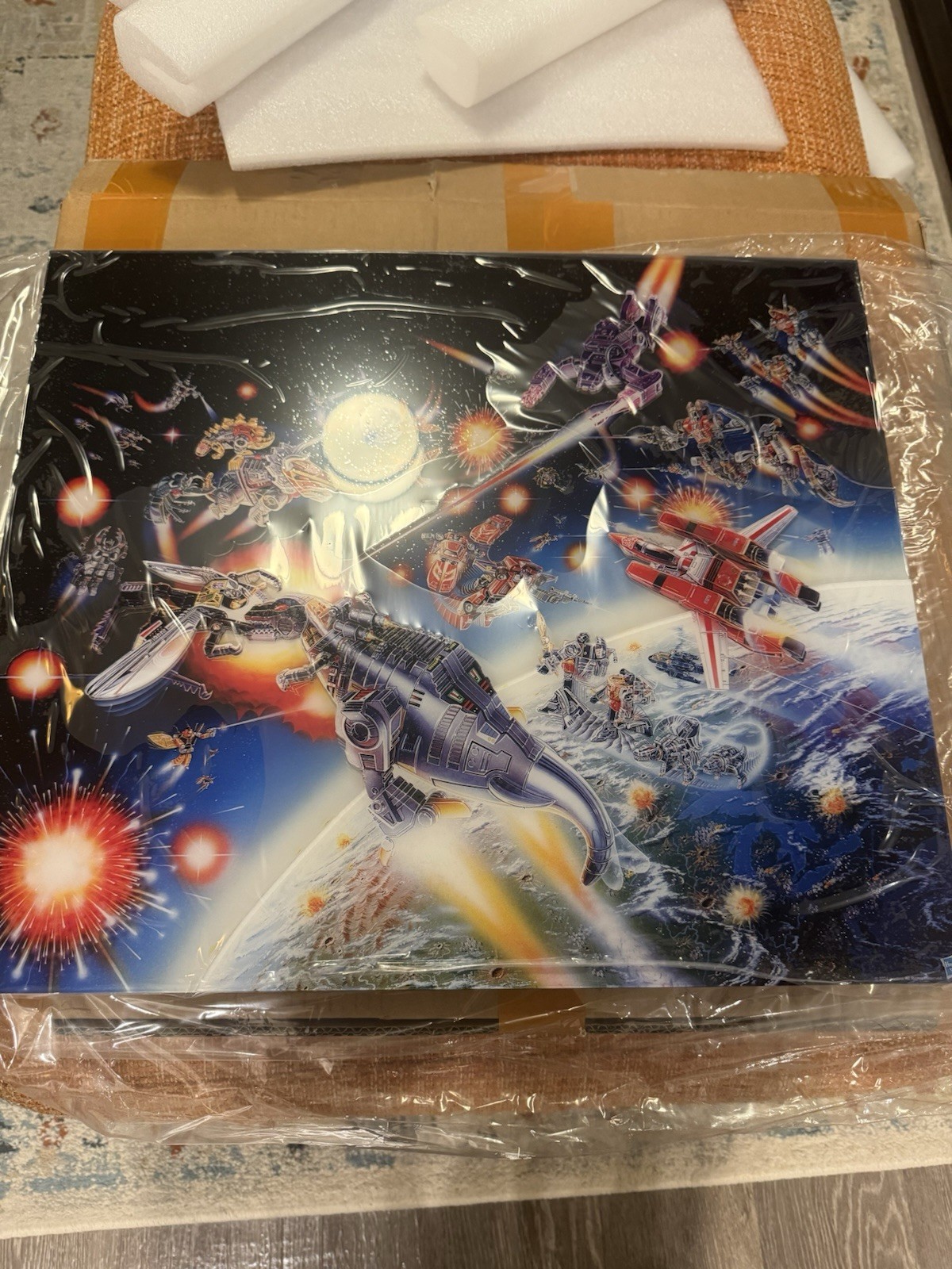 Hasbro Transformers 40th Anni Version B Multi-Layer Acrylic Poster #/75 Hasbro Transformers 40th Anni Version B Multi-Layer Acrylic Poster #/75