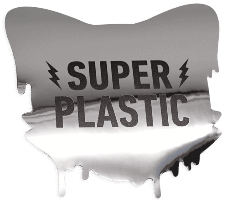 Superplastic Chrome Drip Collectible 4-Inch Sticker - Designer Art Superplastic Chrome Drip Collectible 4-Inch Sticker - Designer Art