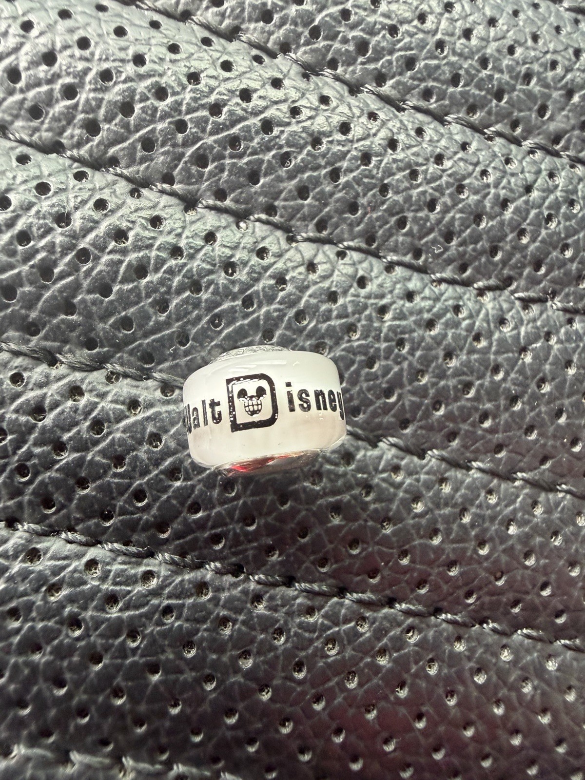 2026 Walt Disney World Parks Pandora White Murano Glass Charm Spacer New 2026 Walt Disney World Parks Pandora White Murano Glass Charm Spacer New