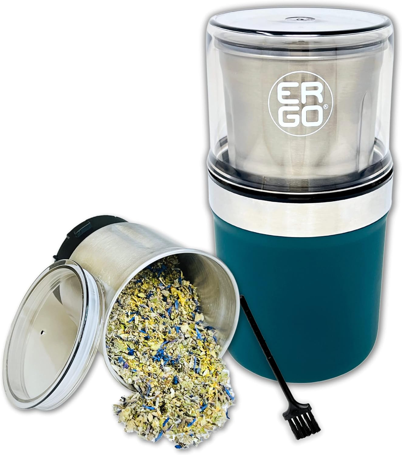 Herb Grinder - Electric. Large Capacity with Removable (Washable) Stainless Cup